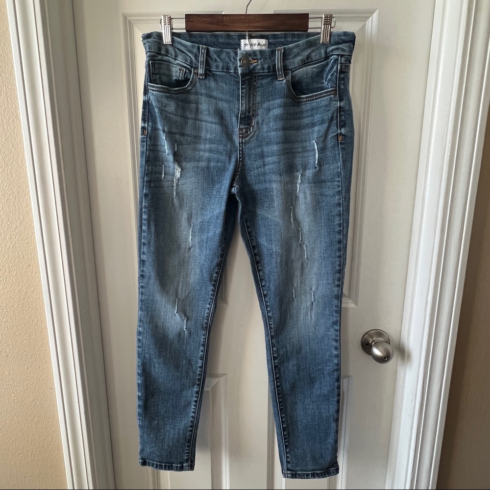 Studio Blue mid wash skinny jeans